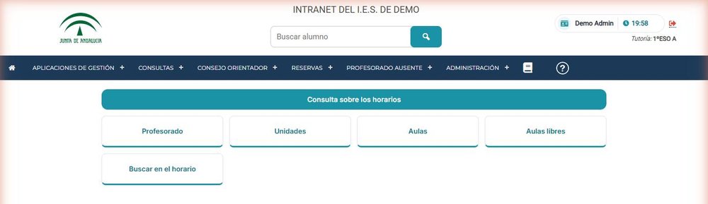 Consulta de horarios